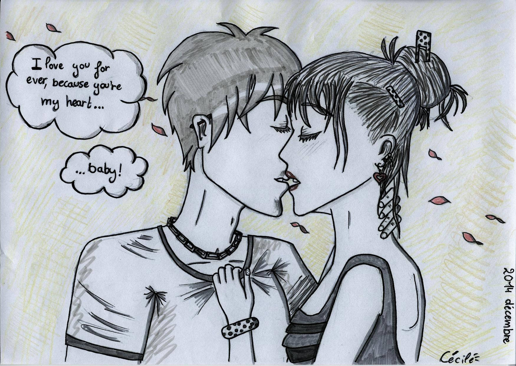 Le romantisme dans le dessin : comment représenter un baiser entre deux personnes post thumbnail image